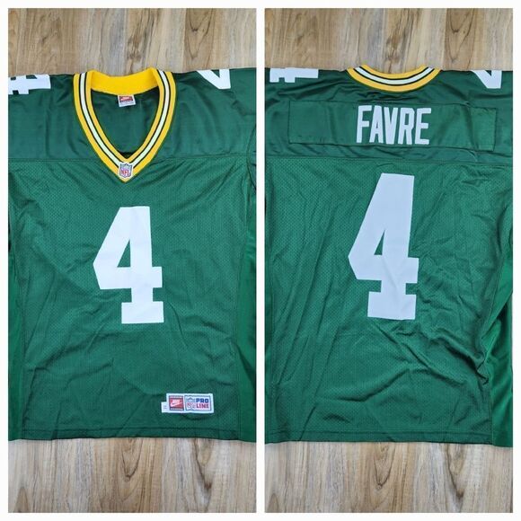 🩵NWT Nike NFL Brett Favre Official NFL Authorized QB Club Player Jersey 2X - Picture 4 of 14